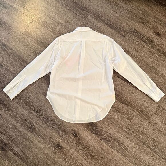 Kerri Rosenthal Mia Shirt Imperfect Heart Pocket in White - Picture 9 of 9